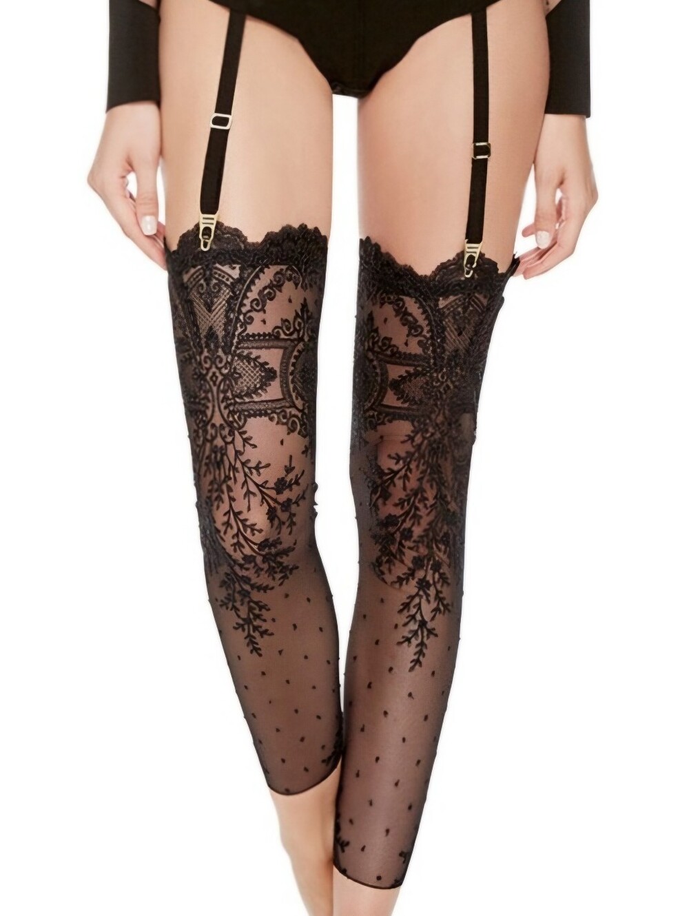 La Perla Neoprene Desire Footless Stockings